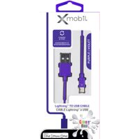 Colour Blast Charge & Sync Lightning Cable MFI to USB-A 3ft - Purple