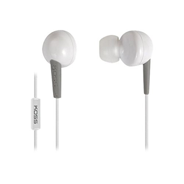 Koss Earbud KEB6 In Ear w/Enhanced Driver & Mic White
