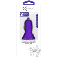 Colour Blast Car Charger 2.1 Amp Dual USB Purple