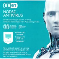 Eset Nod32 Antivirus 1-User 1-Year Sleeve BIL PC/Mac