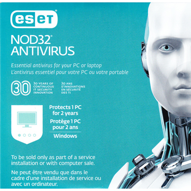 Eset Nod32 Antivirus 1-User 2-Year BIL PC/Mac