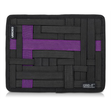 Cocoon Grid-it Small Organizer Black/Purple 7.25in x 9.25in