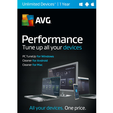 AVG Performance Tuneup & Clean Unlimited Device 1Yr BIL