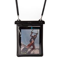 Seawag Universal Waterproof Case For 8in Tablets Black  with Neck Lanyard