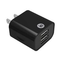 iEssentials Wall Charger 2.4amp 2 Port Black