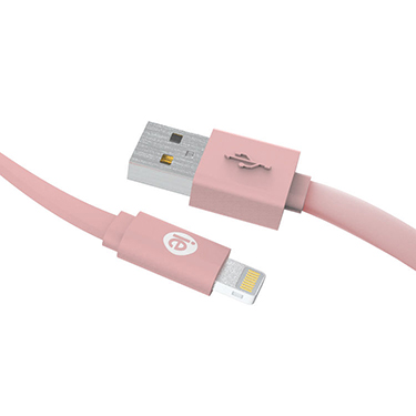 iEssentials Charge & Sync Cable Lightning Flat 4ft RGold
