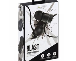 iEssentials Earbud Blast with Mic Black 3.5mm