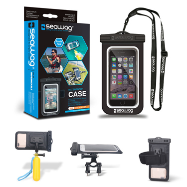 Seawag Waterproof Kit Case/Arm Band/Selfie Stick/Bike Mount