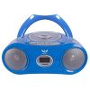 HamiltonBuhl Boombox Bluetooth CD Cassette 6 input Blue