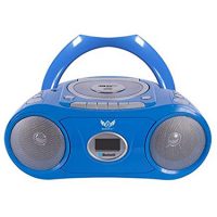 HamiltonBuhl Boombox Bluetooth CD Casette 6 input Blue