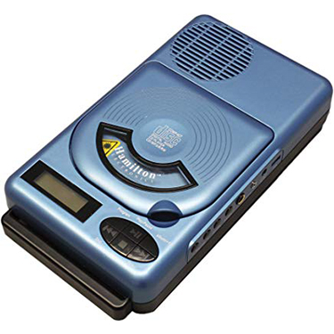 HamiltonBuhl CD Player Portable USB AC or Batt Blue