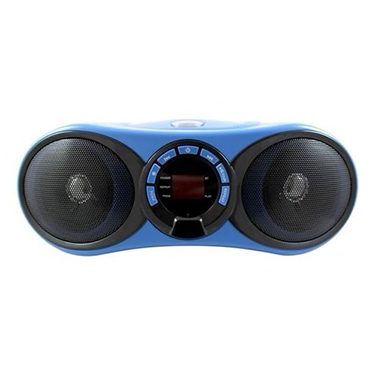 HamiltonBuhl Boombox Bluetooth CD/FM Media Player Blue