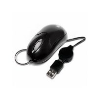 Xtech Mouse USB Wired Optical Retractable Cable Travel
