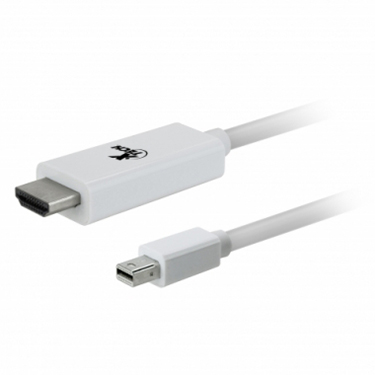 Xtech AV Cable Mini Disp Port Male to HDMI Male 6ft White