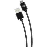 iEssentials Charge & Sync Cable USB-C to USB-A Braided 6ft - Black
