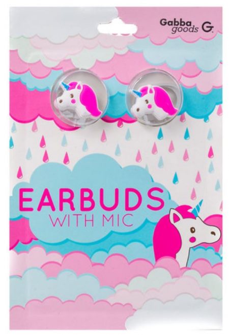Gabba Goods Earbuds Silicone Unicorn Pink