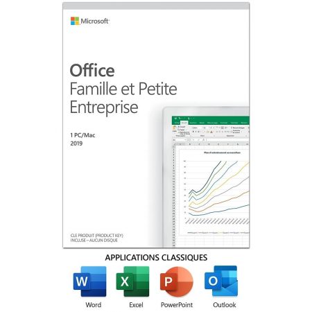 Microsoft Office 2019 Home & Business PC/Mac Version Francaise