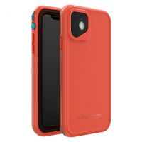 Lifeproof iPhone 11 Fre Case Waterpoof Aqua/Red Orange