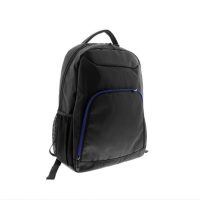 Xtech Backpack 15.6in Lightweight Front Accessory Pocket with Interior Organizer - Black with Blue Accent