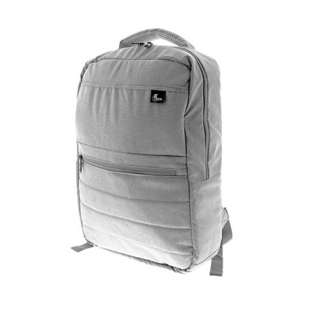 Xtech Backpack Exeter 15.6in Colour Matching Zippers Relective Strip Enhances Visibility at Night Water Repellent - Grey