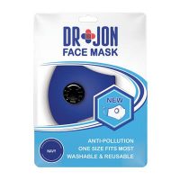 Dr Jon Face Mask 5 Layer Blue Washable Optional Filter