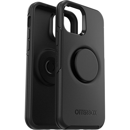 OtterBox iPhone 12/12 Pro & PopSocket Symmetry Black