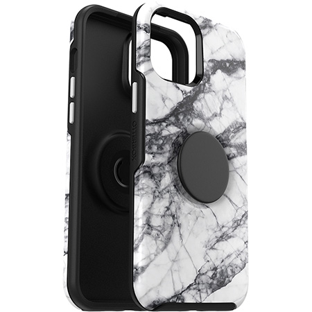 OtterBox iPhone 12 Pro Max & PopSocket Symmetry Wh/Bk/Marble