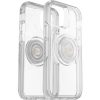 OtterBox iPhone 12 Mini & PopSocket Symmetry Clear/Silver Flake