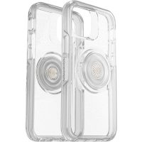 OtterBox iPhone 12 Mini & PopSocket Symmetry Clear/Silver Flake