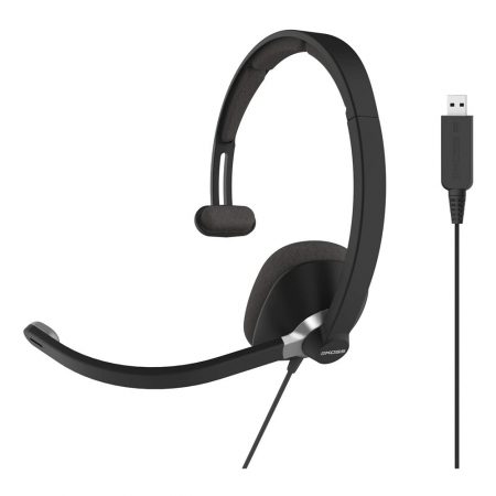 Koss Headset CS295-USB Mono with Boom Mic Noise Cancelling USB Pillow Soft Ear Cushion 8ft Cord
