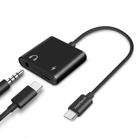 Naztech USB-C Charging Adapter 3.5mm & USB-C In