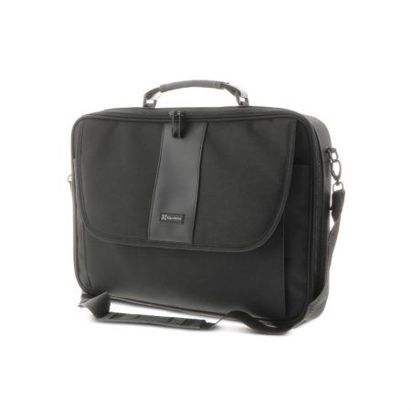 Klipxtreme Laptop Bag 15.4in Top Load Water Resistant Nylon Classic Light with Shoulder Strap - Black