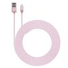 Fuse Charge & Sync Micro USB Cable Braided 6ft Pink