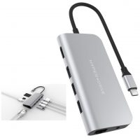 Hyper Docking Station USB-C Universal HyperDrive Power 9-in-1 - Silver