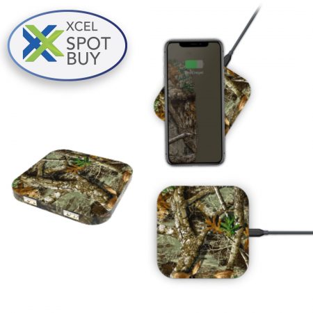 Realtree Edge Qi Wireless Charger 2 Port USB 5V/1 Amp Camo Print Realtree Edge Qi Wireless Charger 2 Port USB 5V/1 Amp Camo Print