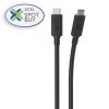 Scosche Charge & Sync USB-C to USB-C Cable 3.1 3ft 10Gbps StrikeLINE Black