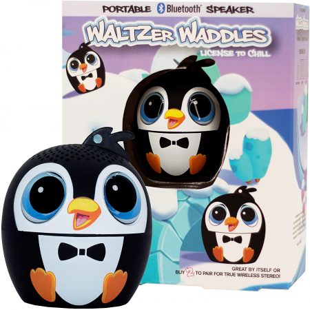 My Audio Pet Bluetooth Speaker Penguin - WALTZer Waddles  TWS & Lanyard Included 3 Watts Built in Mic Selfie Remote