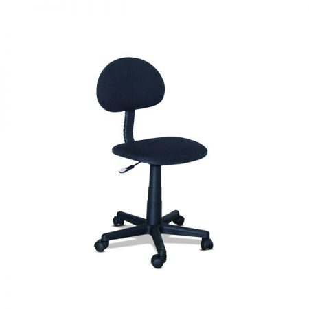 Xtech Office Chair Cloth Contemporary Style with Wheels & Height Adjustment Black