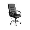 Xtech Office Chair Calabria Executive with Arm Rests - Wheels - Steel Frame Lumbar Cushion Leatherette