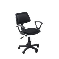 Xtech Office Chair Cloth Modern & Ergonomic Style with Wheels & Height Adjustment with Armrests - Black