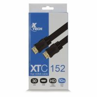 Xtech HDMI Cable Male to Male Gold Plated - 10ft - Black