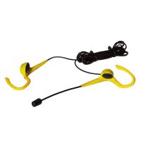 Headset Stereo with Boom Mic - Wrap Around Ear Wired 3.5mm - Yellow & Black Bulk