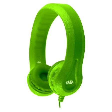 HamiltonBuhl Headphones Flex-Phones Foam Virtually Indestructible Dura-Cord Chew Resistant 4ft Cable 3.5mm - BULK - Green