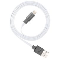 Ventev Charge & Sync Lightning MFI to USB-A Cable 6ft Flat - White