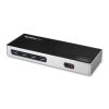 StarTech Docking Station Dual Monitor USB-A & USB-C HDMI & DisplayPort - PC/Mac - Black & Silver