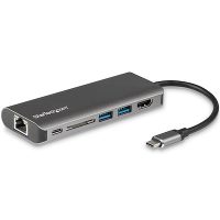 StarTech Adapter USB-C Multiport 6-in-1 Thunderbolt 3 - 4K Video - PC/Mac/Chrome/Android - Silver