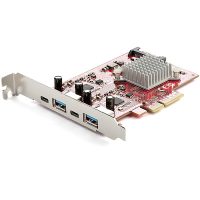StarTech Expansion Card PCI Express with 2 Controllers 4 Port 10Gbps USB