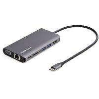 StarTech Docking Station Portable Travel USB-C 4K HDMI or 1080p VGA - 3x USB 3.0 Hub