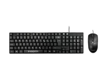 ProData Keyboard Combo Wired Keyboard and Mouse - French Canadian Layout Bilingual PC/Mac - Black