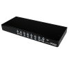 StarTech Server 16 Port 1U Rackmount USB KVM Switch with OSD - Black